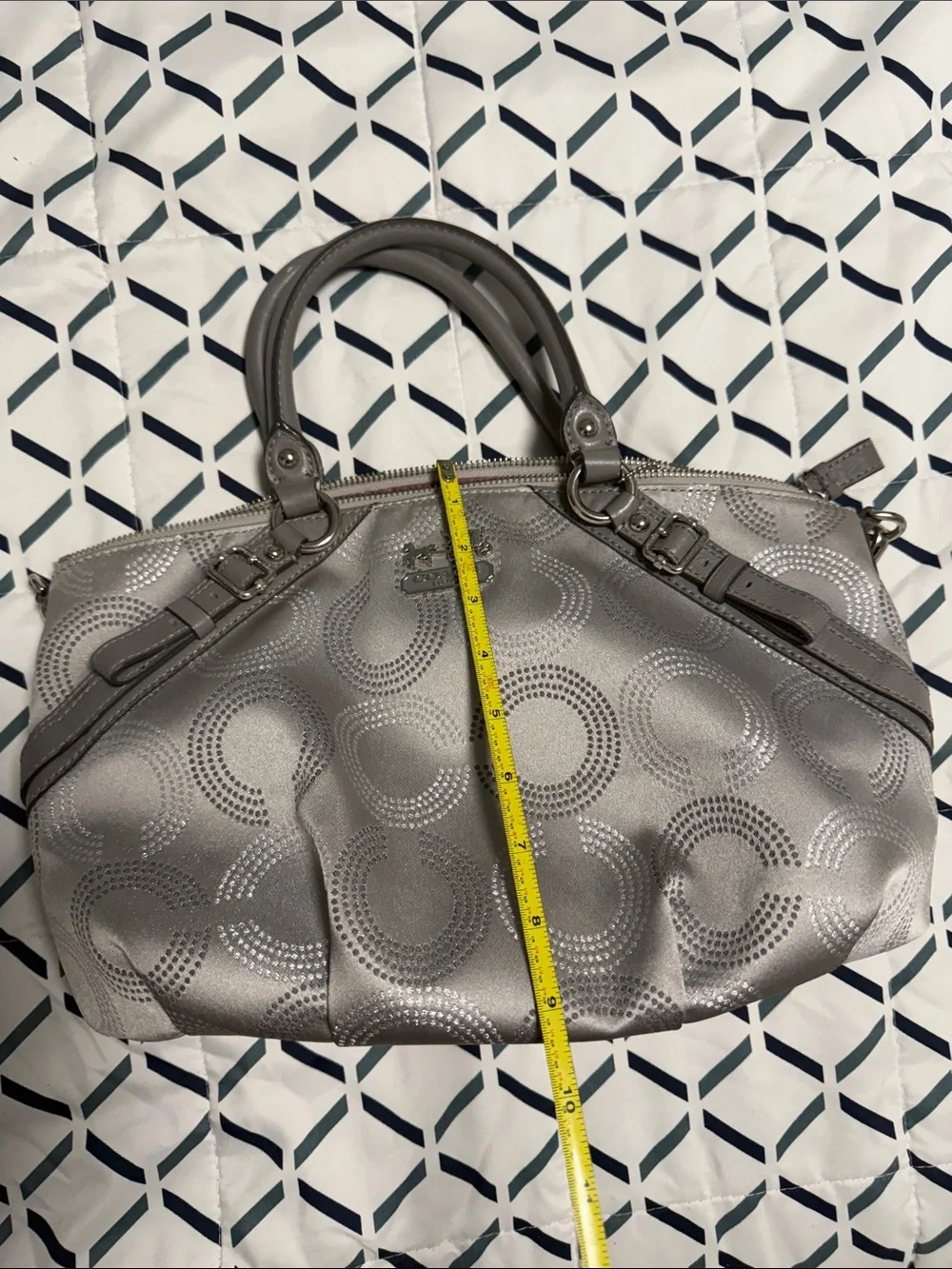 Coach Madison Dotted Op Art Sophia Satchel